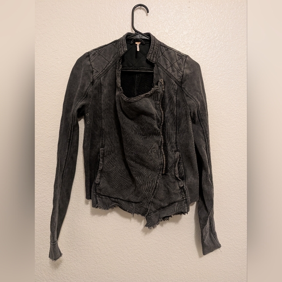 Free People Jackets & Blazers - Free People Cotton Moto Jacket